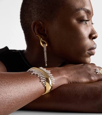 Armreif Golden Strada aus 18kt Gelbgold (750/1000) mit Diamanten | Yeprem