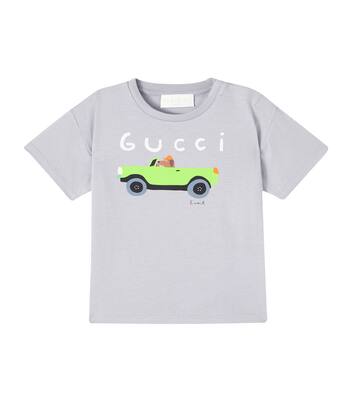 x Euan Roberts Baby printed cotton jersey T-shirt | Gucci Kids