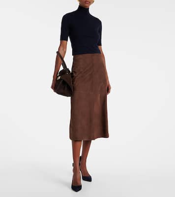 Pumps Bow Tie 85 aus Veloursleder | Aquazzura