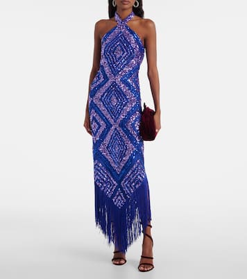 Robe longue Nina à sequins | Taller Marmo