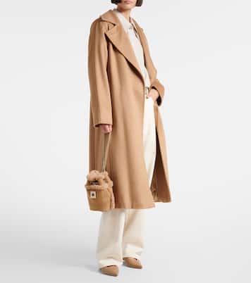 Très Vivier suede and shearling backpack | Roger Vivier