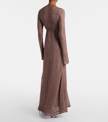 Open-knit lamé beach cover-up | Missoni