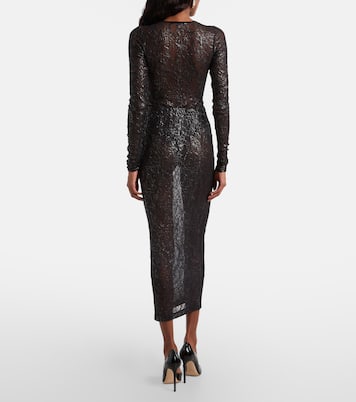 Floral lace midi skirt | Wardrobe.NYC