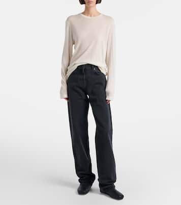 Stivaletti Toni in pelle con shearling | The Row