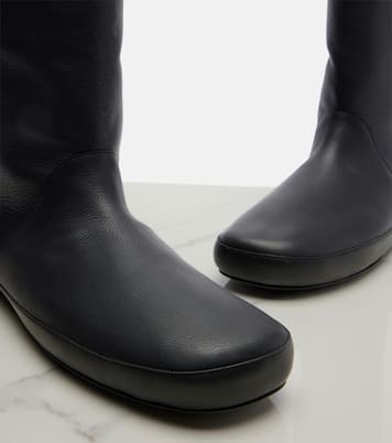 Stivaletti Toni in pelle con shearling | The Row
