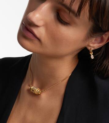 Love You 18kt gold (750/1000) locket necklace with diamond and ruby | Marie Lichtenberg