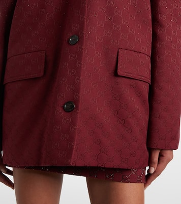 Blazer in canvas GG Crystal | Gucci