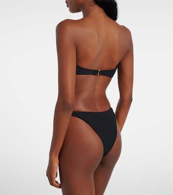 Rosette floral-appliqué bikini bottoms | Same