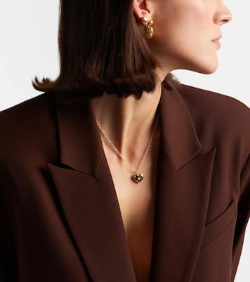 Wallpaper Heart 14kt gold pendant necklace with diamonds | Sydney Evan