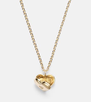 Wallpaper Heart 14kt gold pendant necklace with diamonds | Sydney Evan