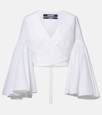 Paysan cotton poplin wrap top | Jacquemus