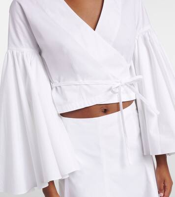 Paysan cotton poplin wrap top | Jacquemus