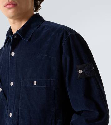 Compass cotton-blend corduroy overshirt | Stone Island