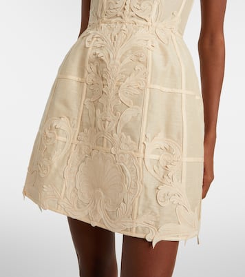 Rebellion linen and silk bustier dress | Zimmermann