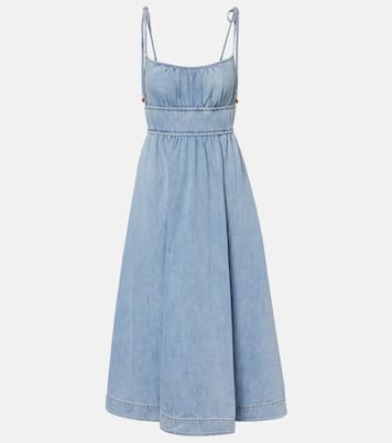 Wanderlust denim midi dress | Zimmermann