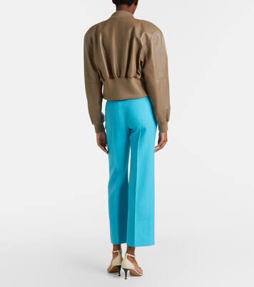 Gerade Cropped-Hose aus Crêpe | Chloé