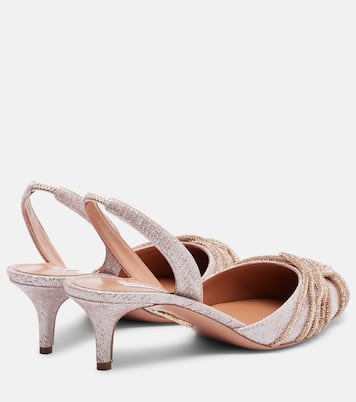 Gatsby 50 embellished slingback pumps | Aquazzura