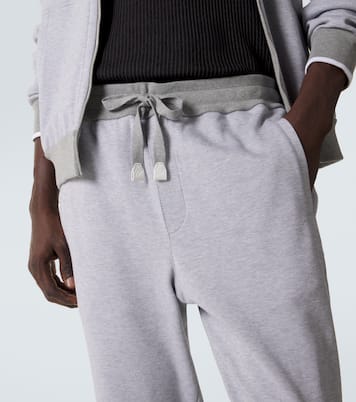 Cotton-blend jersey sweatpants | Brioni