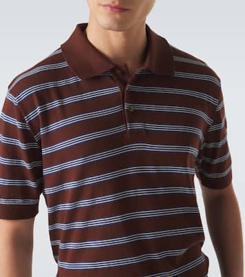 Polo rayé en coton | Moncler