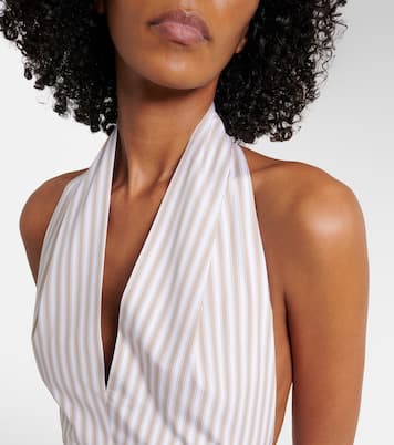 Robe midi rayée en coton | Patou