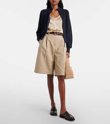 Shorts aus Baumwolle und Leinen | Brunello Cucinelli