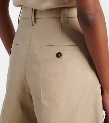 Shorts aus Baumwolle und Leinen | Brunello Cucinelli
