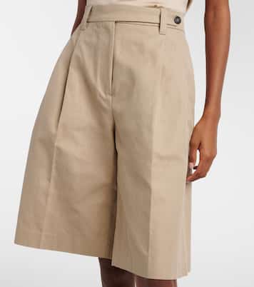 Shorts aus Baumwolle und Leinen | Brunello Cucinelli