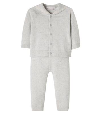 Baby Laslo cotton cardigan and pants set | Bonpoint