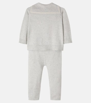 Baby Laslo cotton cardigan and pants set | Bonpoint