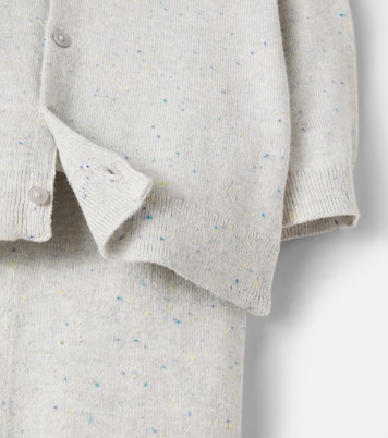 Baby Laslo cotton cardigan and pants set | Bonpoint