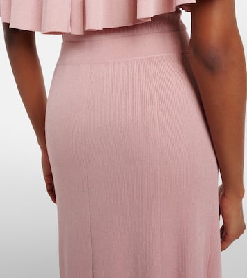 Gonna midi Luna in maglia plissé | Zimmermann