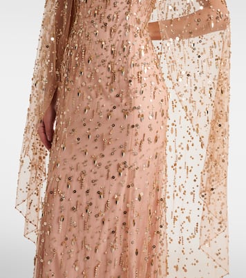 Hestia embellished caped gown | Jenny Packham