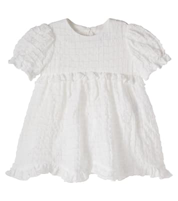 Baby checked ruffled cotton dress | Il Gufo