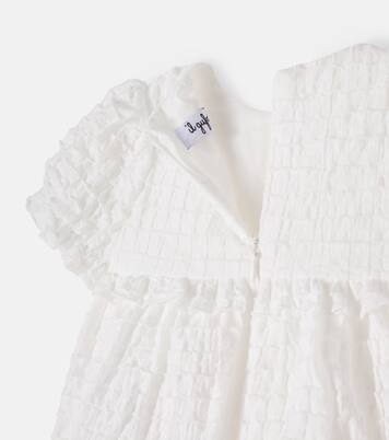 Baby checked ruffled cotton dress | Il Gufo