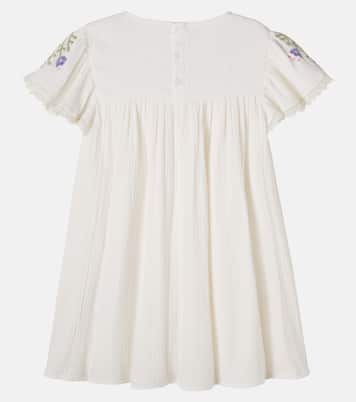 Ana embroidered cotton muslin dress | Louise Misha