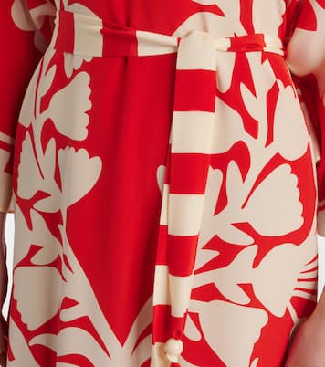 Holi belted printed silk kaftan | Eres