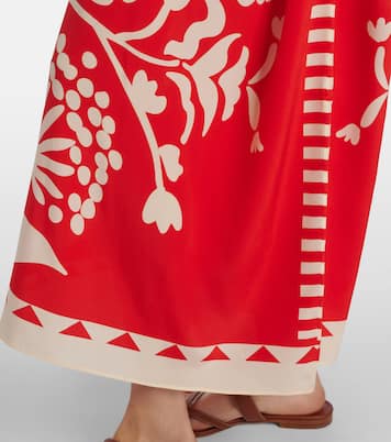Holi belted printed silk kaftan | Eres