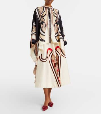 Midirock Ballerina aus Baumwoll-Gabardine | La DoubleJ