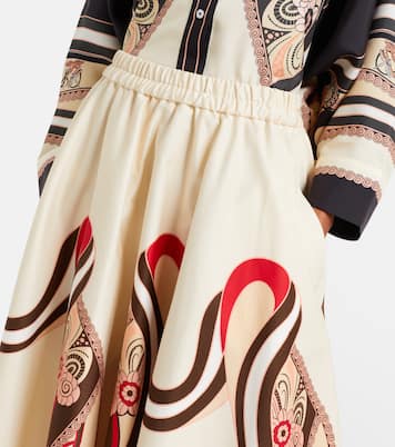 Midirock Ballerina aus Baumwoll-Gabardine | La DoubleJ