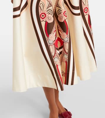 Midirock Ballerina aus Baumwoll-Gabardine | La DoubleJ