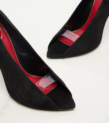 Peeptoe-Pumps Révélé aus Veloursleder | Valentino Garavani