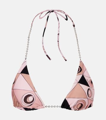 Occhi chain-detail bikini top | Pucci