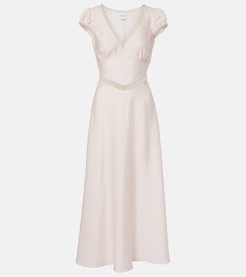 Vestido midi Perla con encaje | Posse