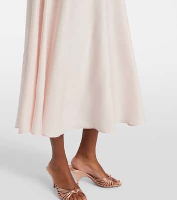 Vestido midi Perla con encaje | Posse