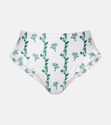 Bas de bikini Jengibre floral à volants | Agua by Agua Bendita