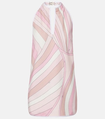 Minikleid Occhi aus einem Baumwollgemisch | Pucci