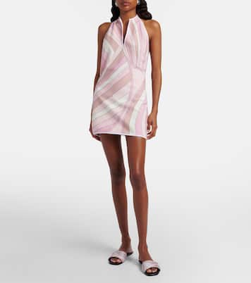 Minikleid Occhi aus einem Baumwollgemisch | Pucci