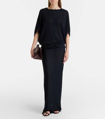 Peggy Medium leather clutch | The Row