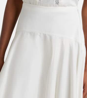 Gonna midi Ainsley in cotone con pizzo | Staud