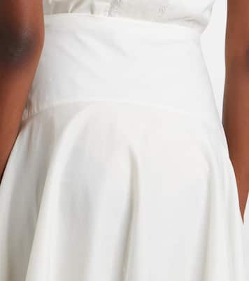 Gonna midi Ainsley in cotone con pizzo | Staud
